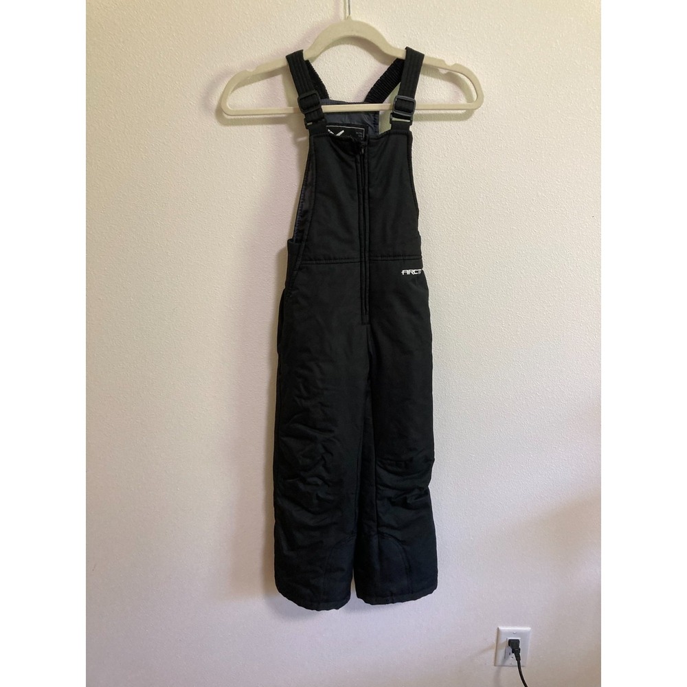 Arctix Black Snow Bib Overalls Size XS Youth Kids Insulated